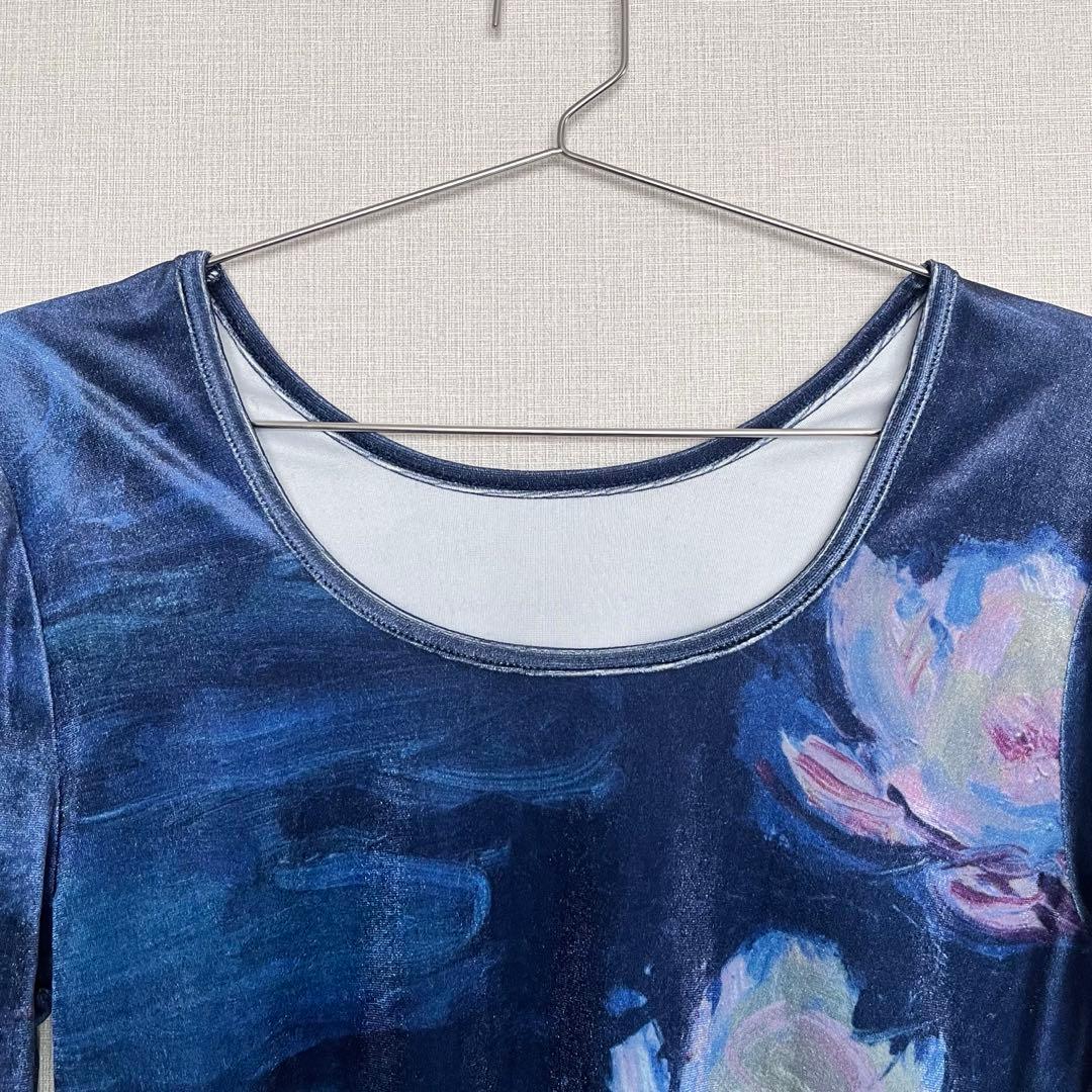 sahara　Velour Art Print Topベロアアートプリントトップ