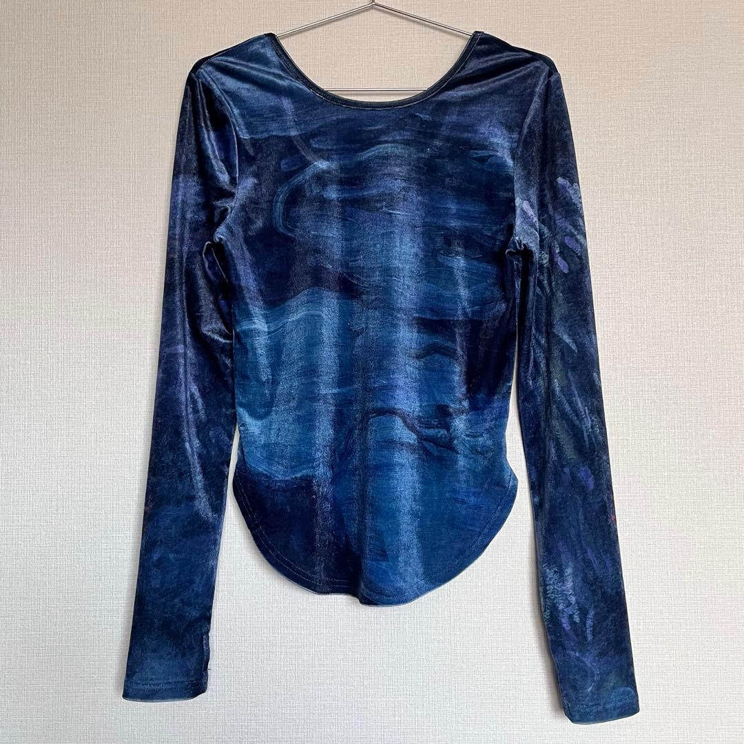 sahara　Velour Art Print Topベロアアートプリントトップ