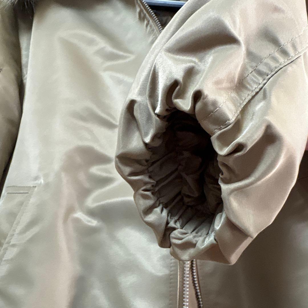 【新品未使用】ZARA ザラ　フェイクファー襟ボンバージャケット　S