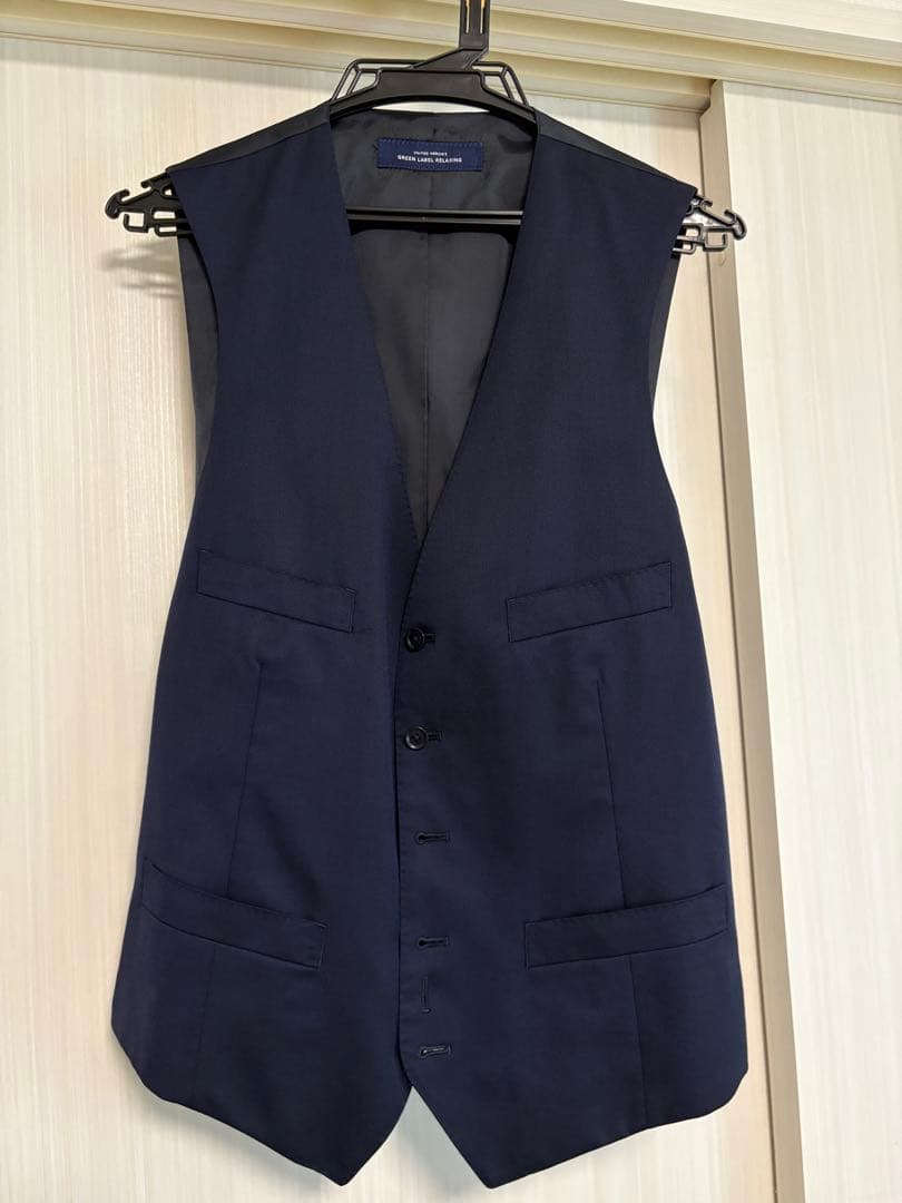 【GREEN LABEL RELAXING】ネイビー ビジネススーツ 3ピース