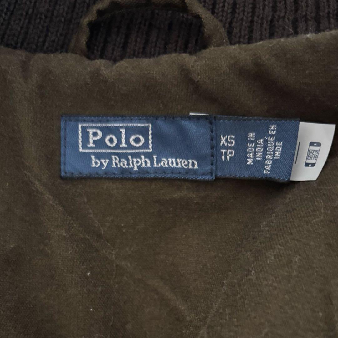 ポロ ラルフローレン ウールブレンド ツイル レターマン ジャケット