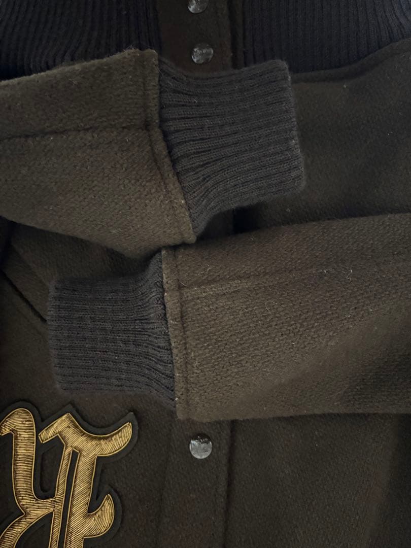 ポロ ラルフローレン ウールブレンド ツイル レターマン ジャケット