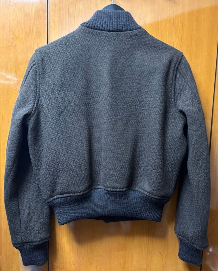 ポロ ラルフローレン ウールブレンド ツイル レターマン ジャケット