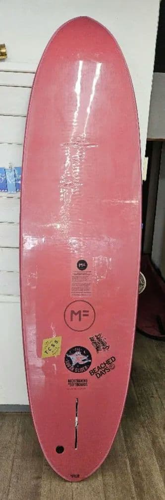 ソフトボード7'6フルセットミックファニングシングルミッドレングスロング