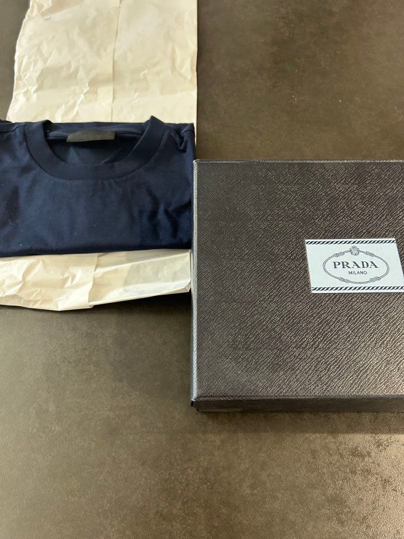 PRADA ネイビー Tシャツ M 2枚セット/ 新品 / UJM492