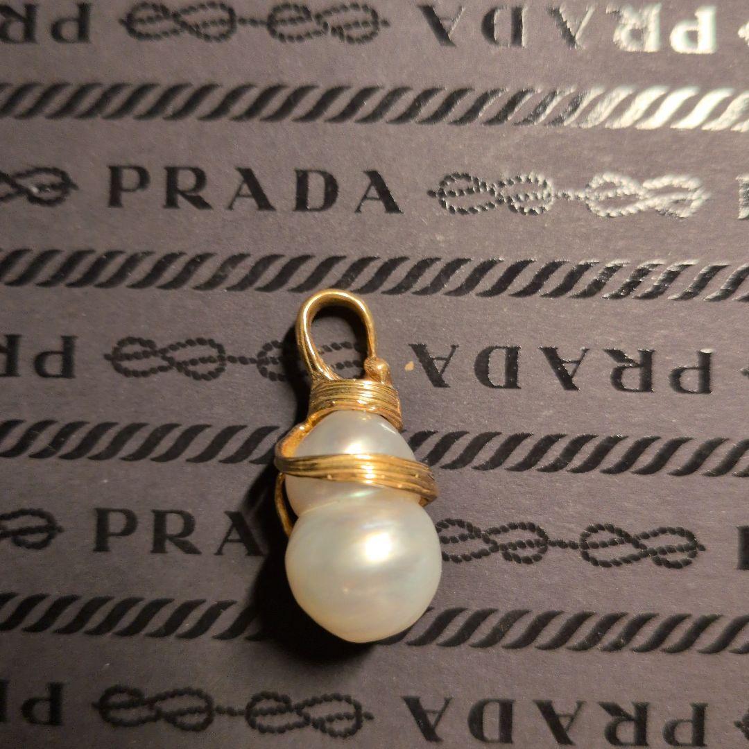 d*a様 南洋真珠 ゴールド巻きペンダント　特注　Priceless