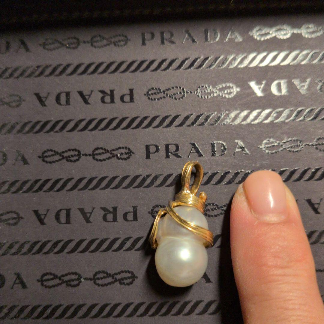 d*a様 南洋真珠 ゴールド巻きペンダント　特注　Priceless