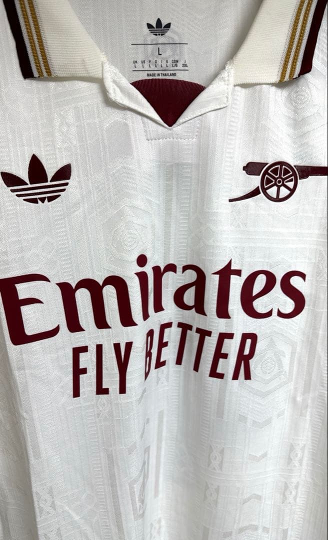 25-26 アーセナル ライス アウェイ ユニフォーム 長袖 Lサイズ 41番