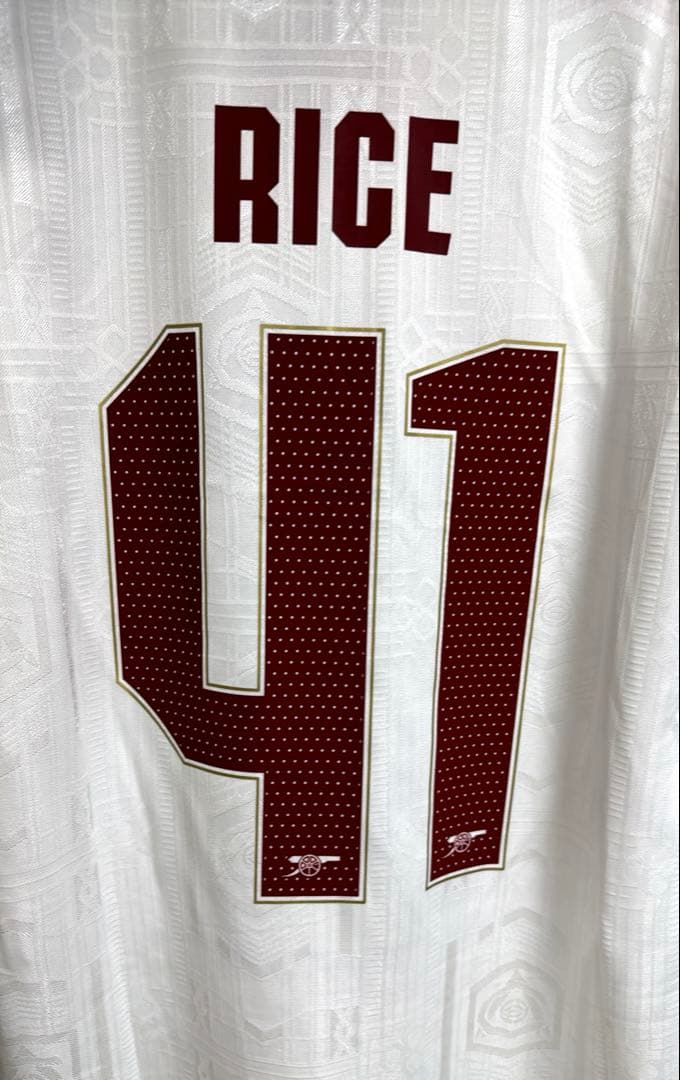 25-26 アーセナル ライス アウェイ ユニフォーム 長袖 Lサイズ 41番