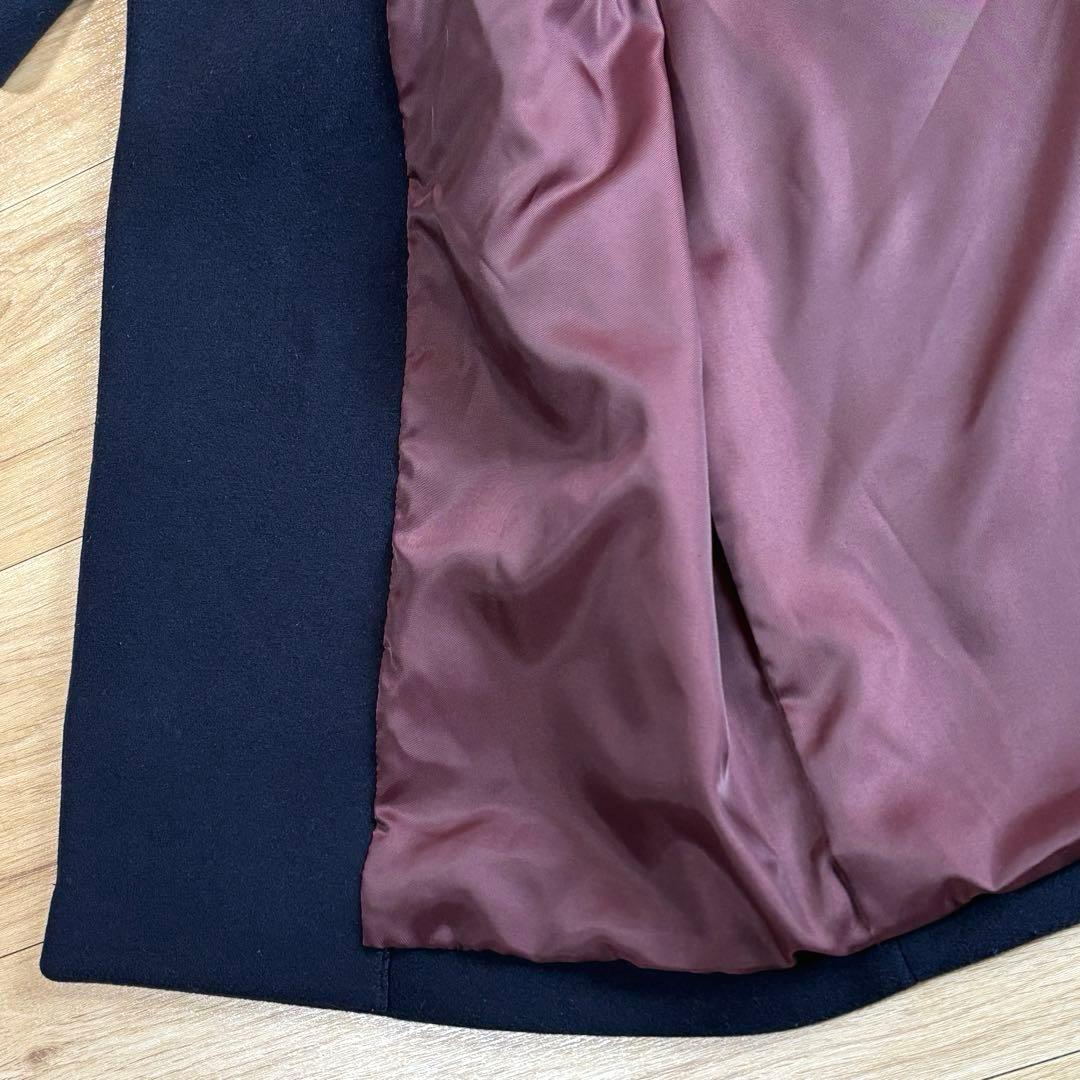 IENA MANTECO生地 オーバーチェストコート ネイビー 38サイズ