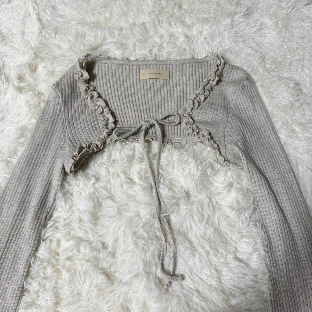 ANDMARY アンドマリー Chui set tops グレー