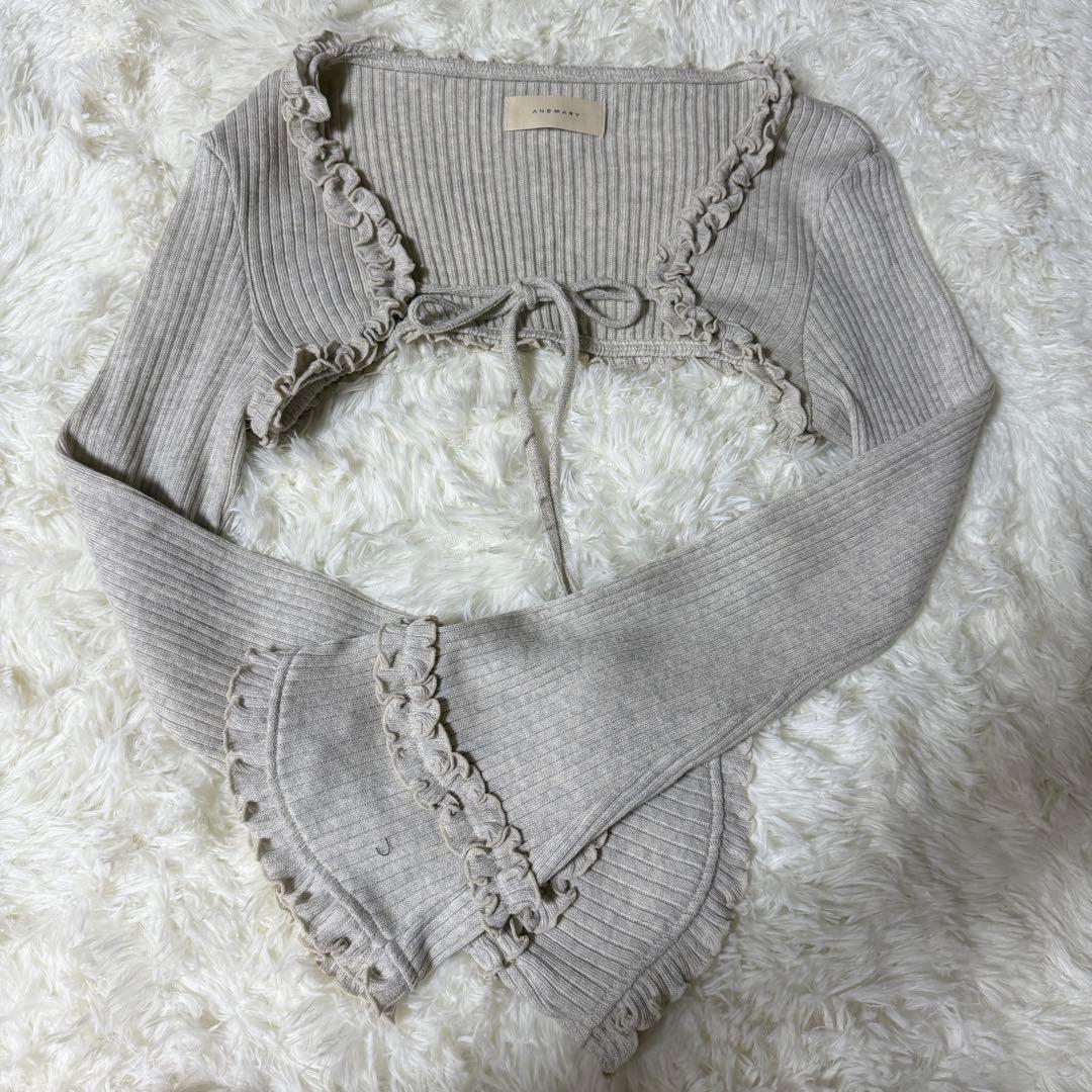 ANDMARY アンドマリー Chui set tops グレー