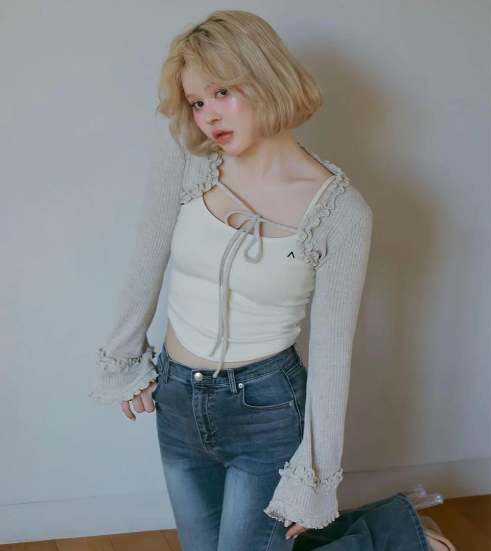 ANDMARY アンドマリー Chui set tops グレー