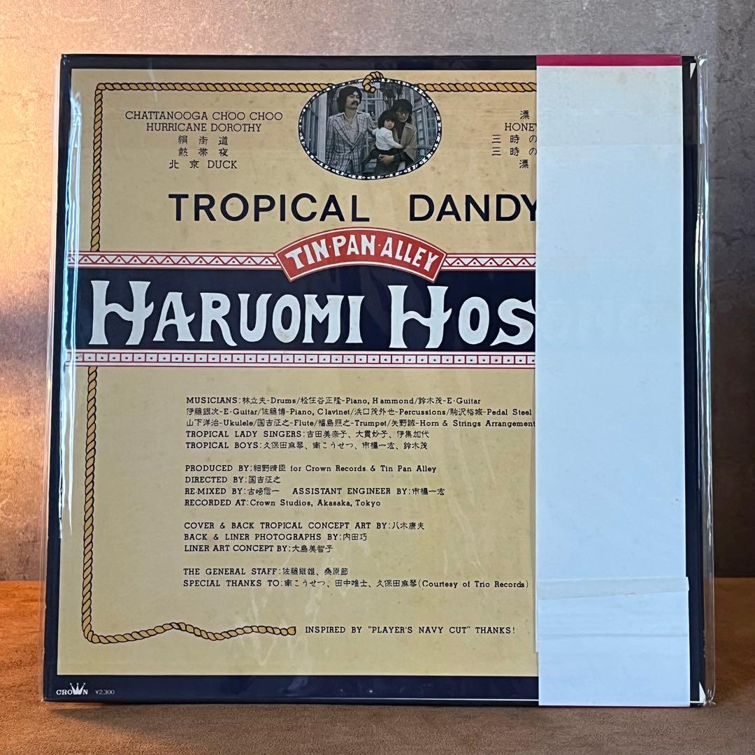 【オリジナル盤】細野晴臣 『 トロピカルダンディー』 帯付 レコード LP