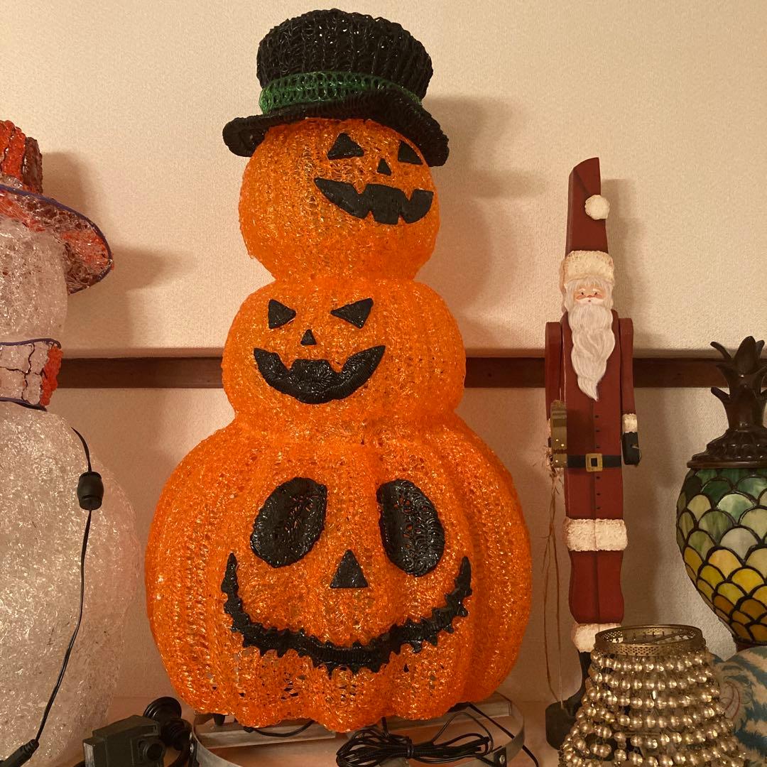 オレンジのジャック・オー・ランタンライト　ビッグ60㌢