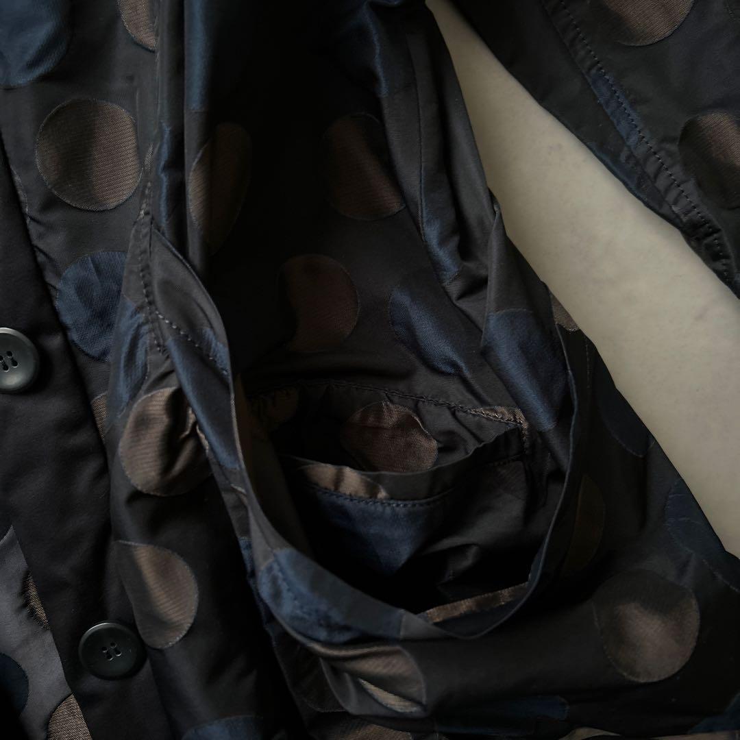 センソユニコ　mic Lifestyle ドット　異素材　変形　ジャンパー