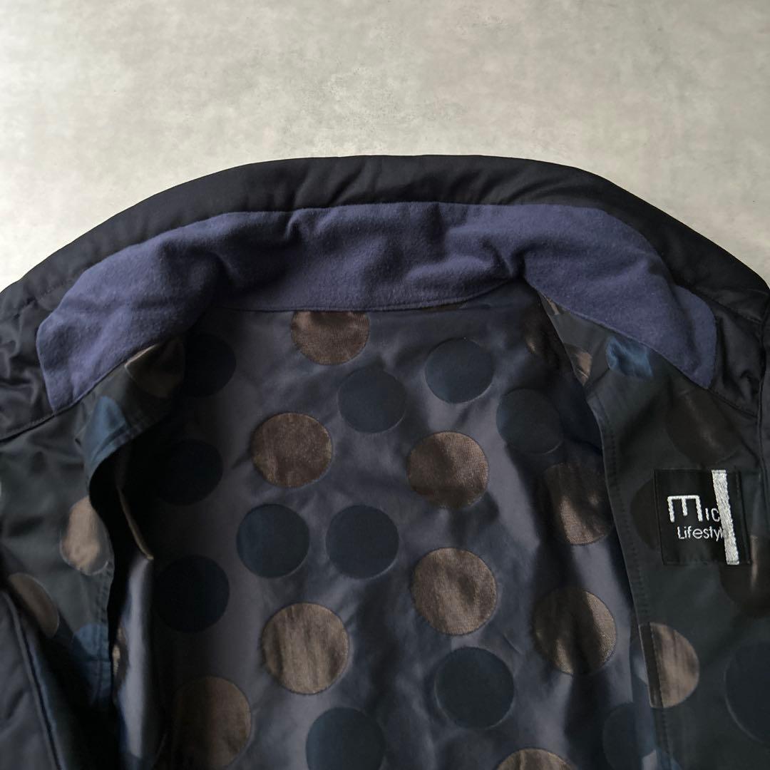 センソユニコ　mic Lifestyle ドット　異素材　変形　ジャンパー