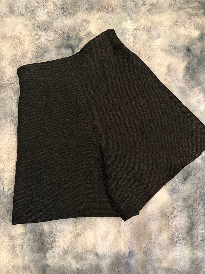 美品　シーニュ cygne ツイード ショートパンツ 黒　joelleサイズ0