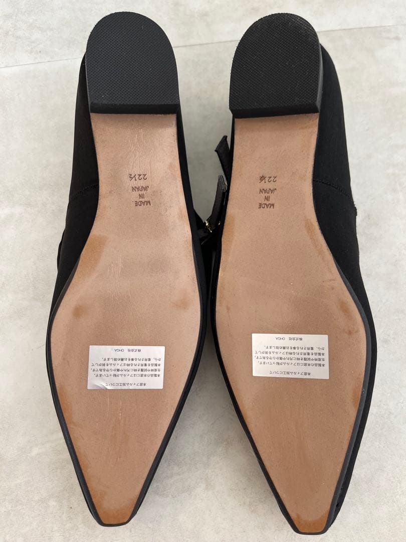 OHGAサテンリボンパンプス ブラック