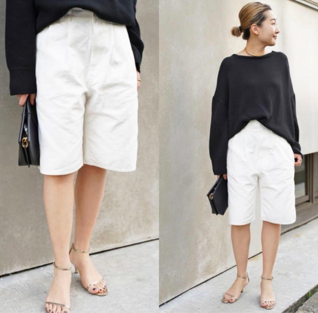 MUSE deドゥーズィエムクラス　ハーフパンツ　36 ホワイト