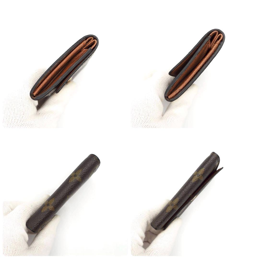 ルイヴィトン ポルトモネプラ モノグラム ケース コンパクト ブラウン