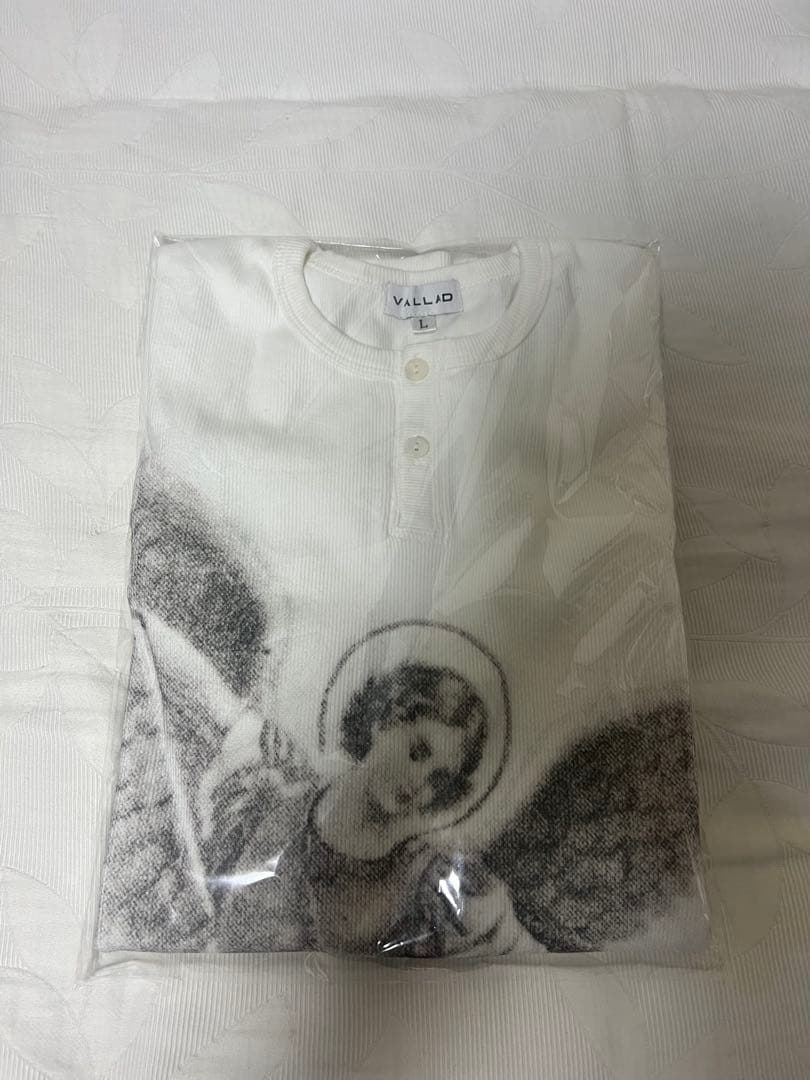 Vallad V.HENRY NECK L/S サーマル 白　Lサイズ　IO着用