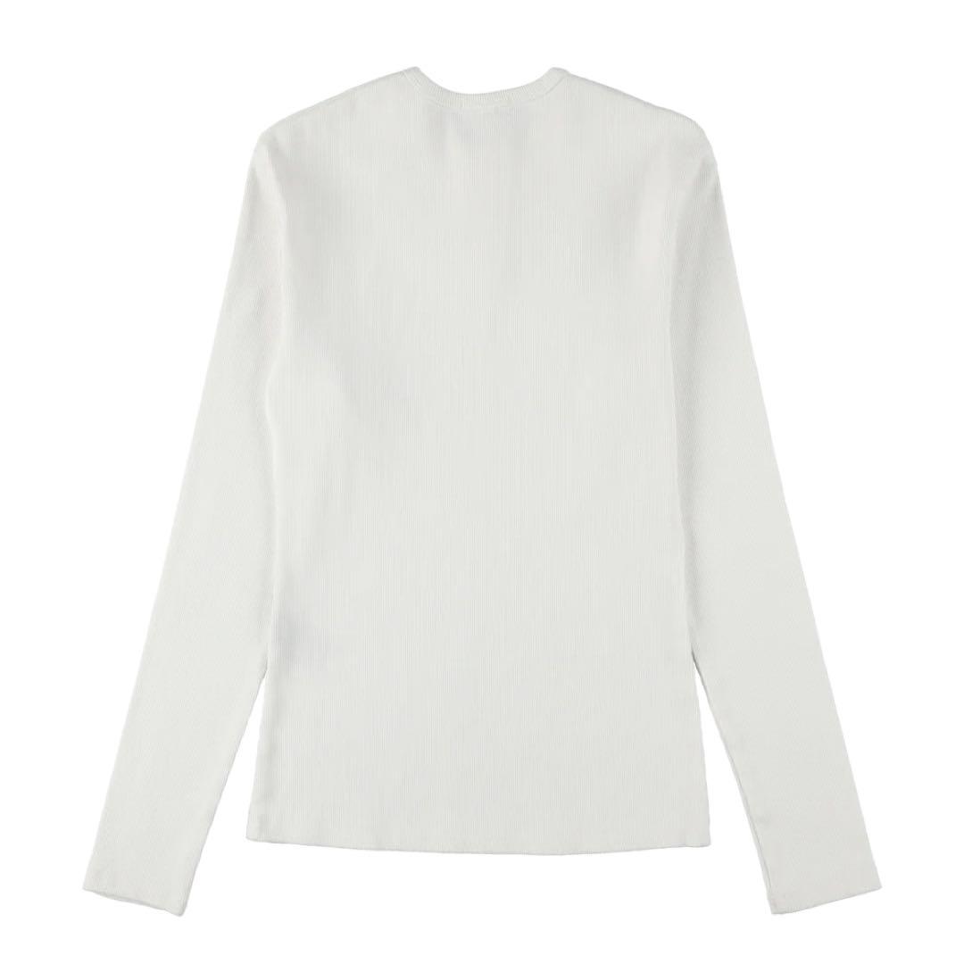 Vallad V.HENRY NECK L/S サーマル 白　Lサイズ　IO着用