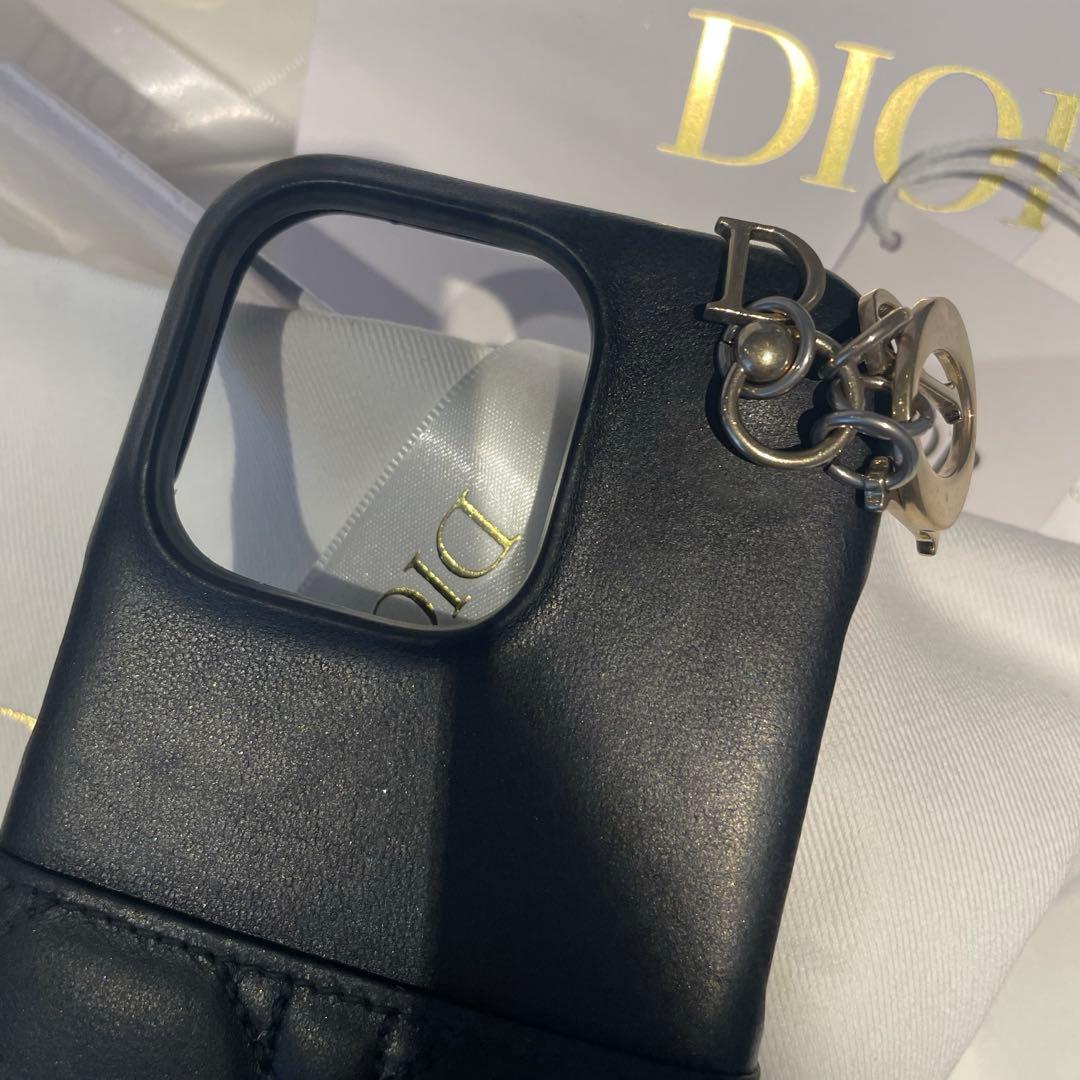 Lady Dior iPhone 16pro ケース 本物購入証明有