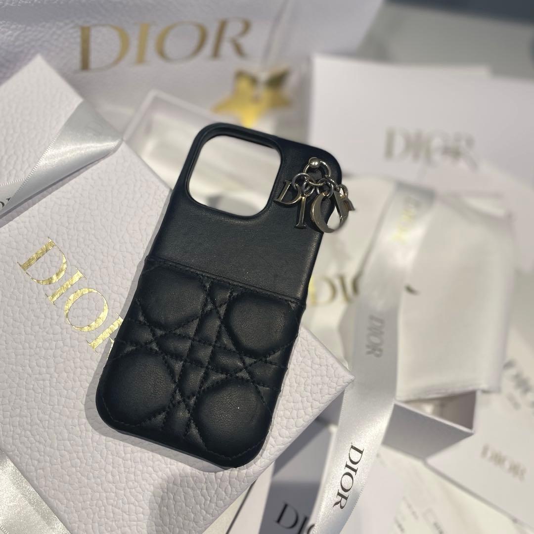 Lady Dior iPhone 16pro ケース 本物購入証明有