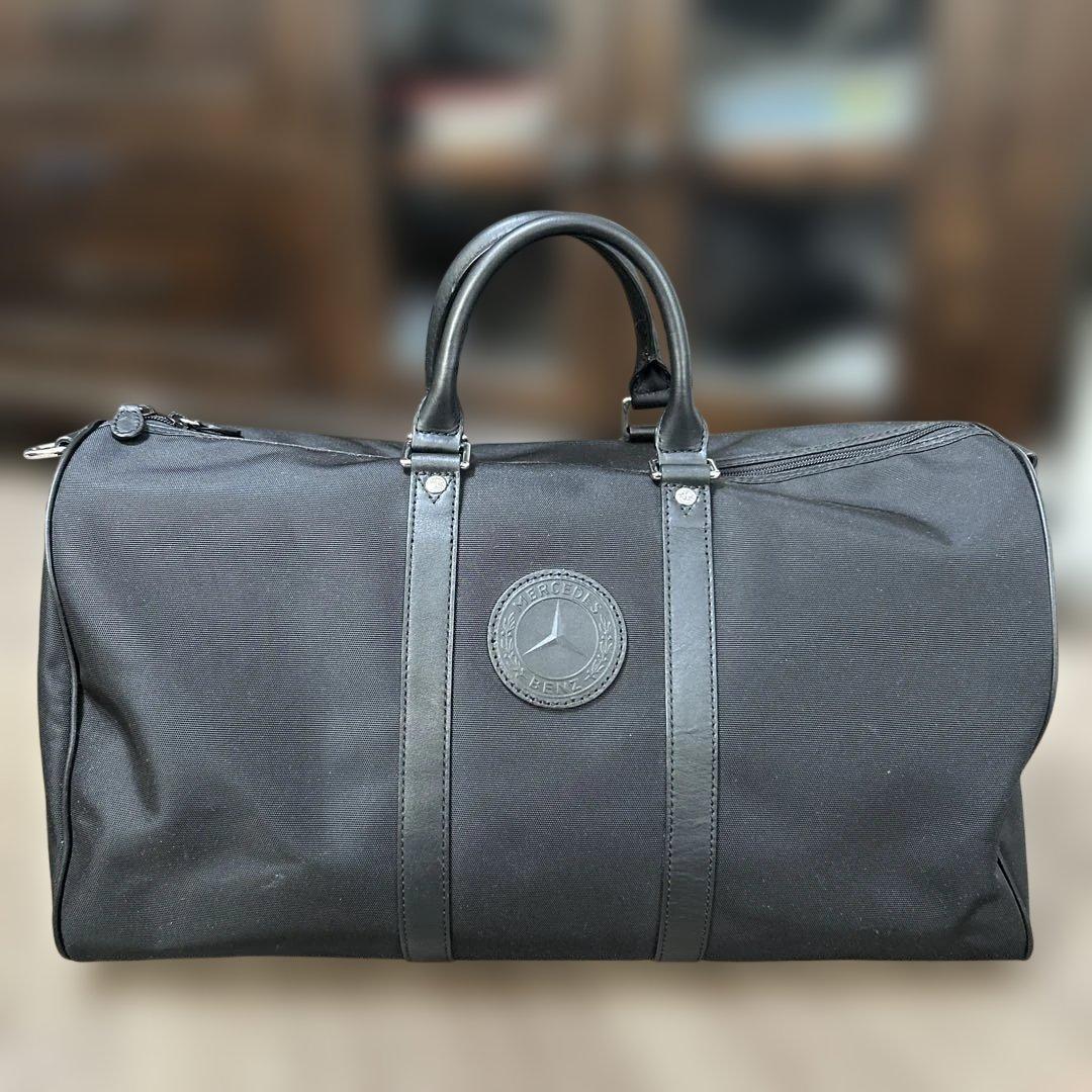 【美品】ハンティングワールド ×ベンツ ボストンバッグ　2way 大容量　黒