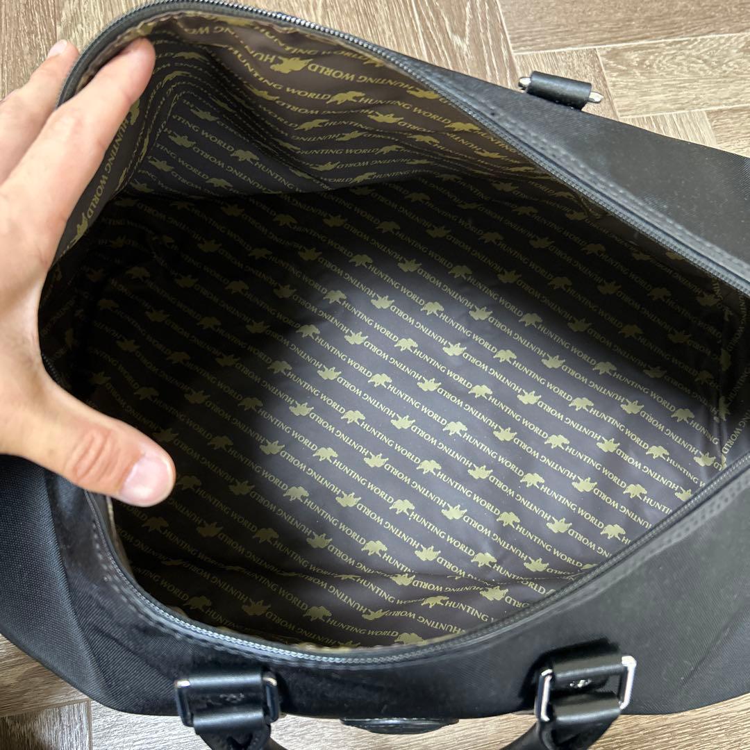 【美品】ハンティングワールド ×ベンツ ボストンバッグ　2way 大容量　黒