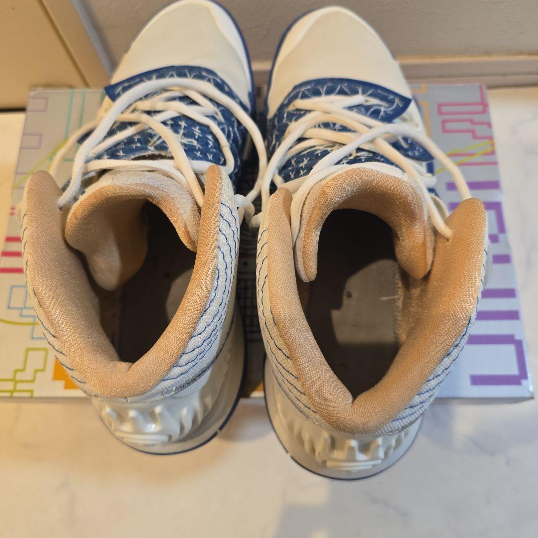 Nike バスケットボールシューズ 高トップ ホワイト/ネイビー