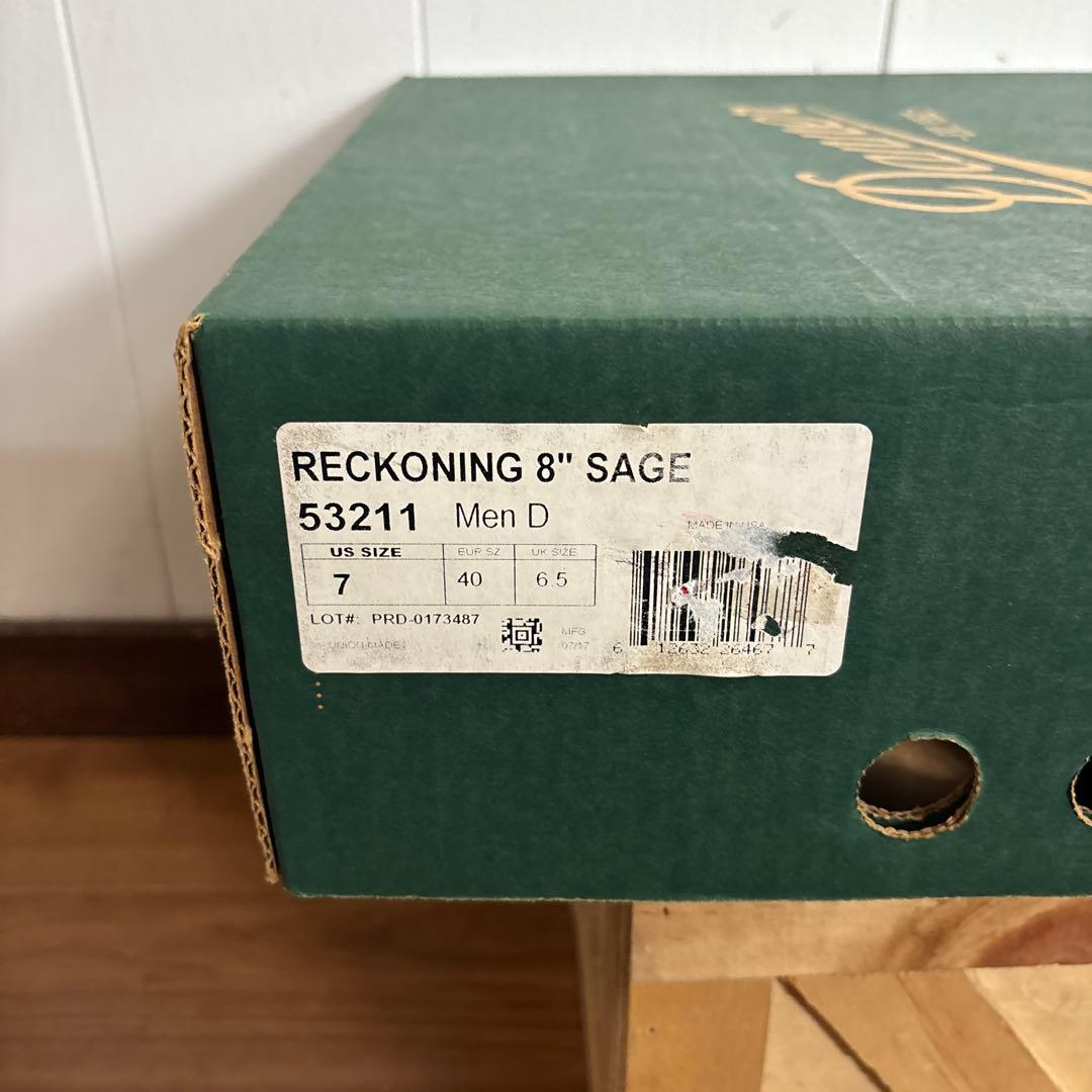 未使用　米軍実物　DANNER RECKONING 8 SAGE 25cm ③