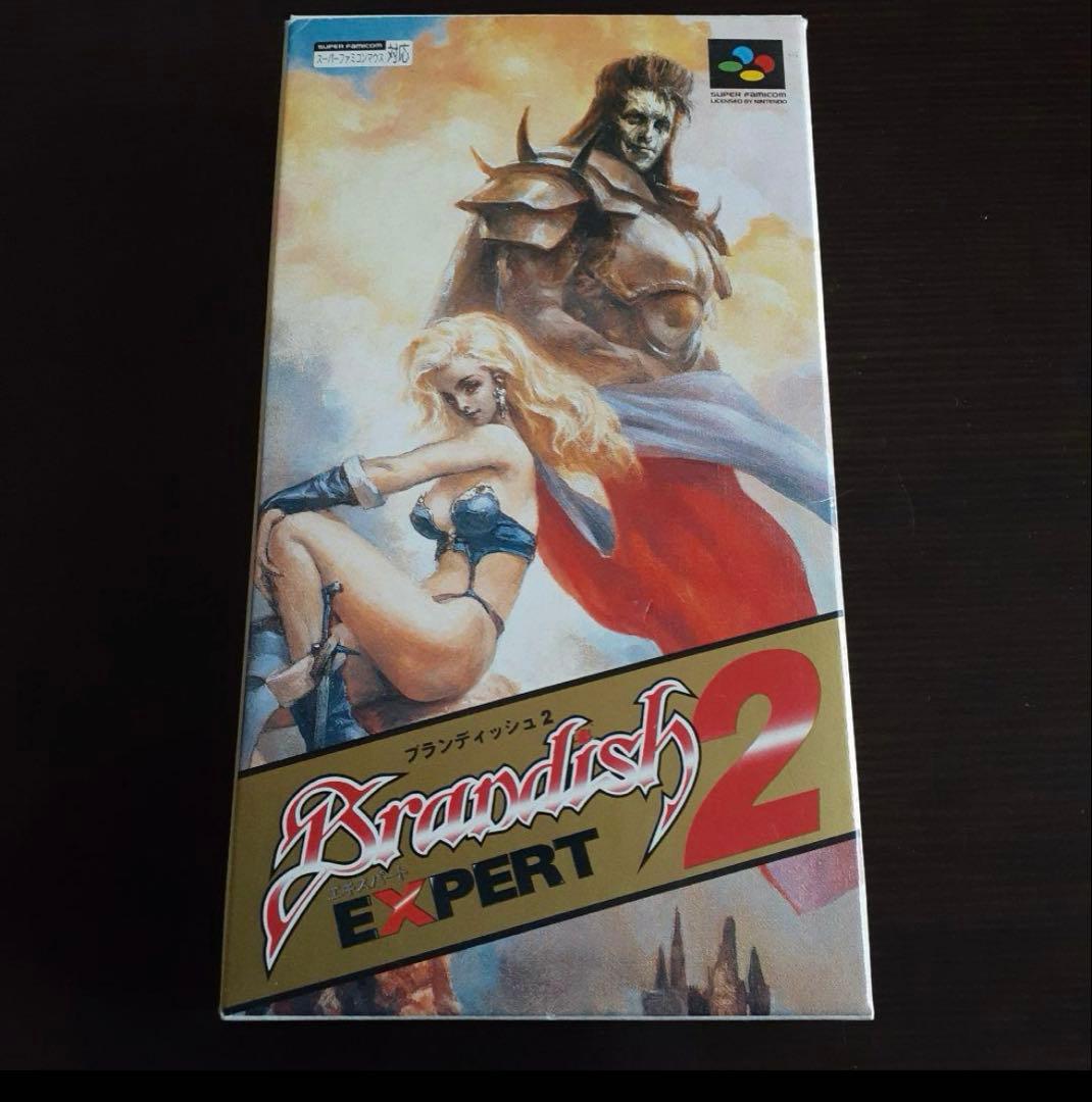【美品レア】ブランディッシュ2エキスパート SFC スーパーファミコン 箱説付