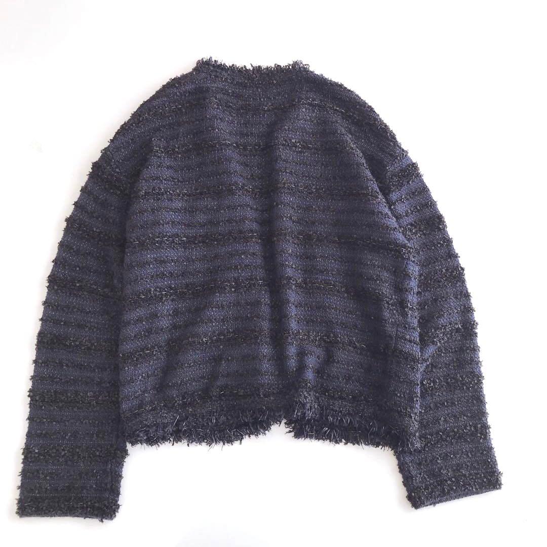 美品　ソージュ ツイードライクニットジャケット