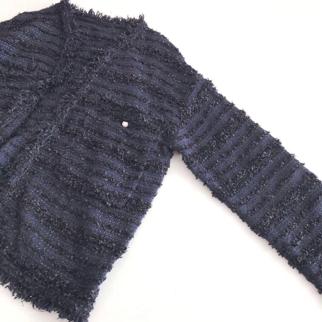 美品　ソージュ ツイードライクニットジャケット