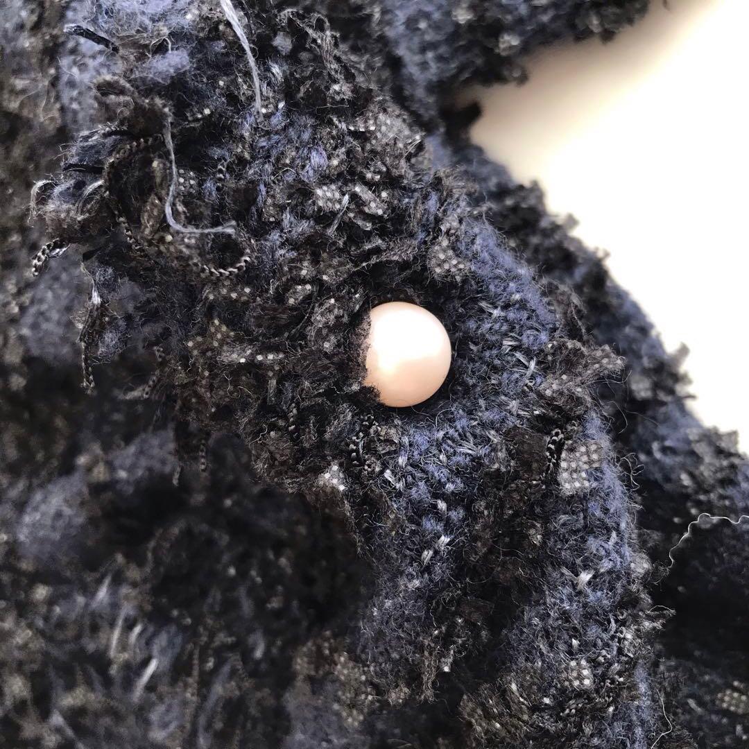 美品　ソージュ ツイードライクニットジャケット