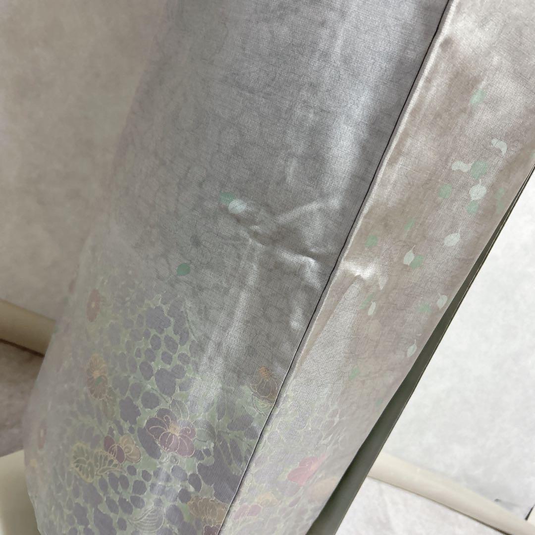 大島紬地　小紋　付け下げ　辻ヶ花　フルセット　着物　正絹　I7