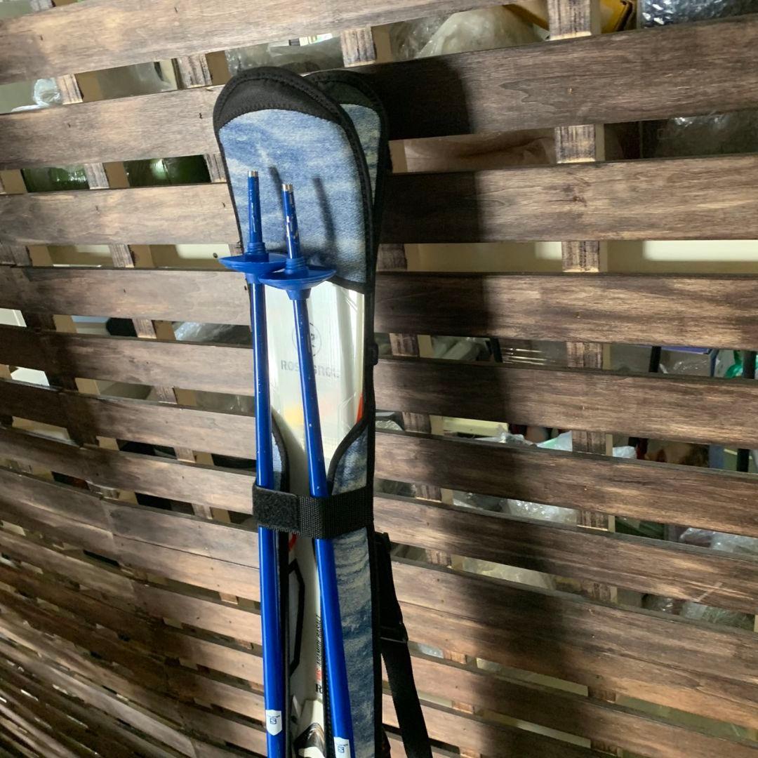 J393\" ROSSIGNOL / salomon スキー板 ストック セット