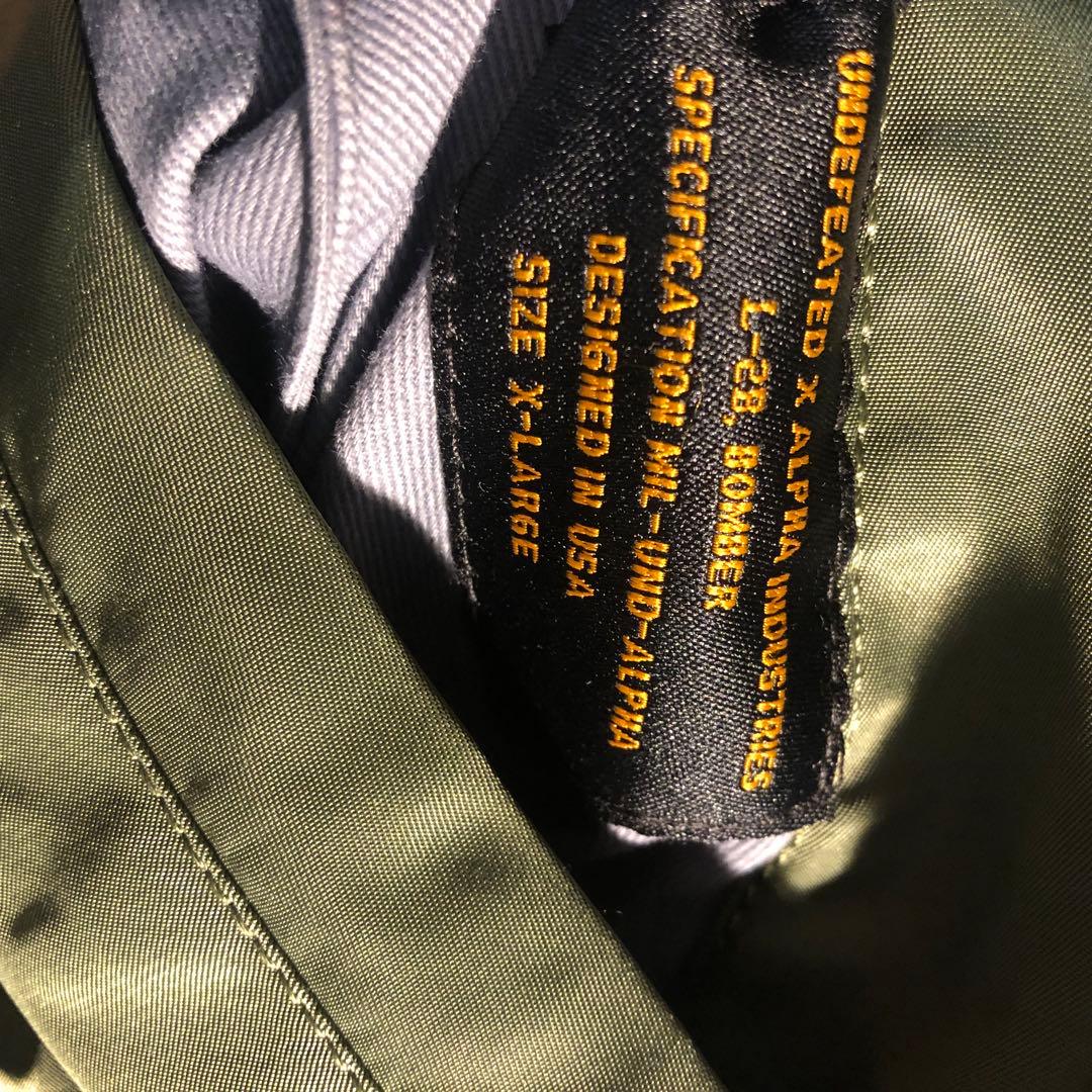 ALPHA INDUSTRIES × UNDEFEATEDコラボMA-1