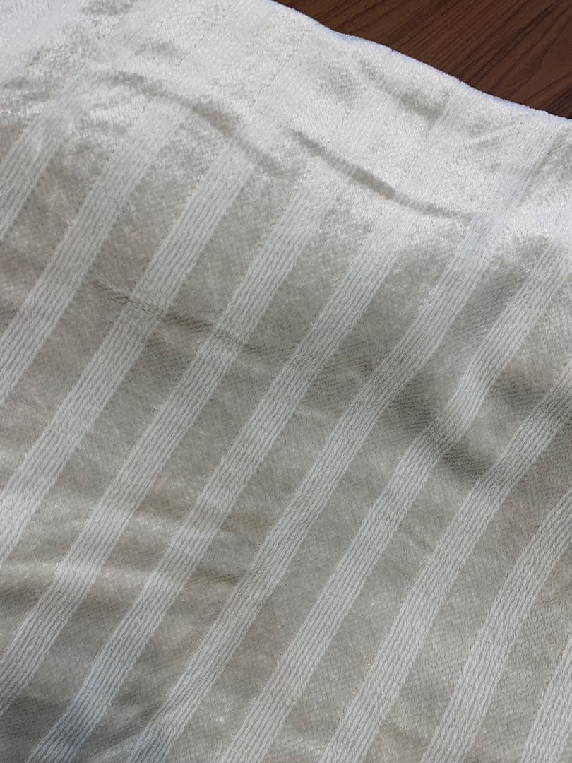 ACTUS CHENILLE STRIPE 掛け布団カバー S 2枚アイボリー