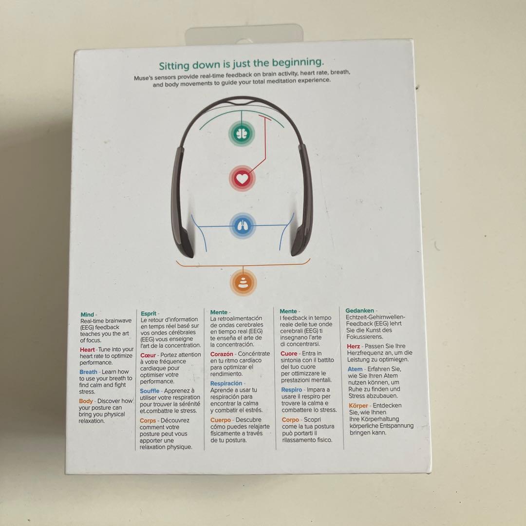 【美品】　muse2 脳波測定　瞑想　日本語マニアル付属