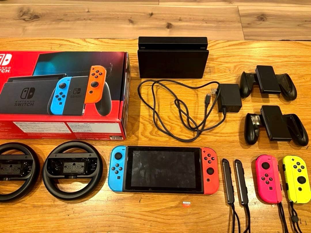 Nintendo Switch ネオンブルー/ネオンレッド 本体&別売り付属品