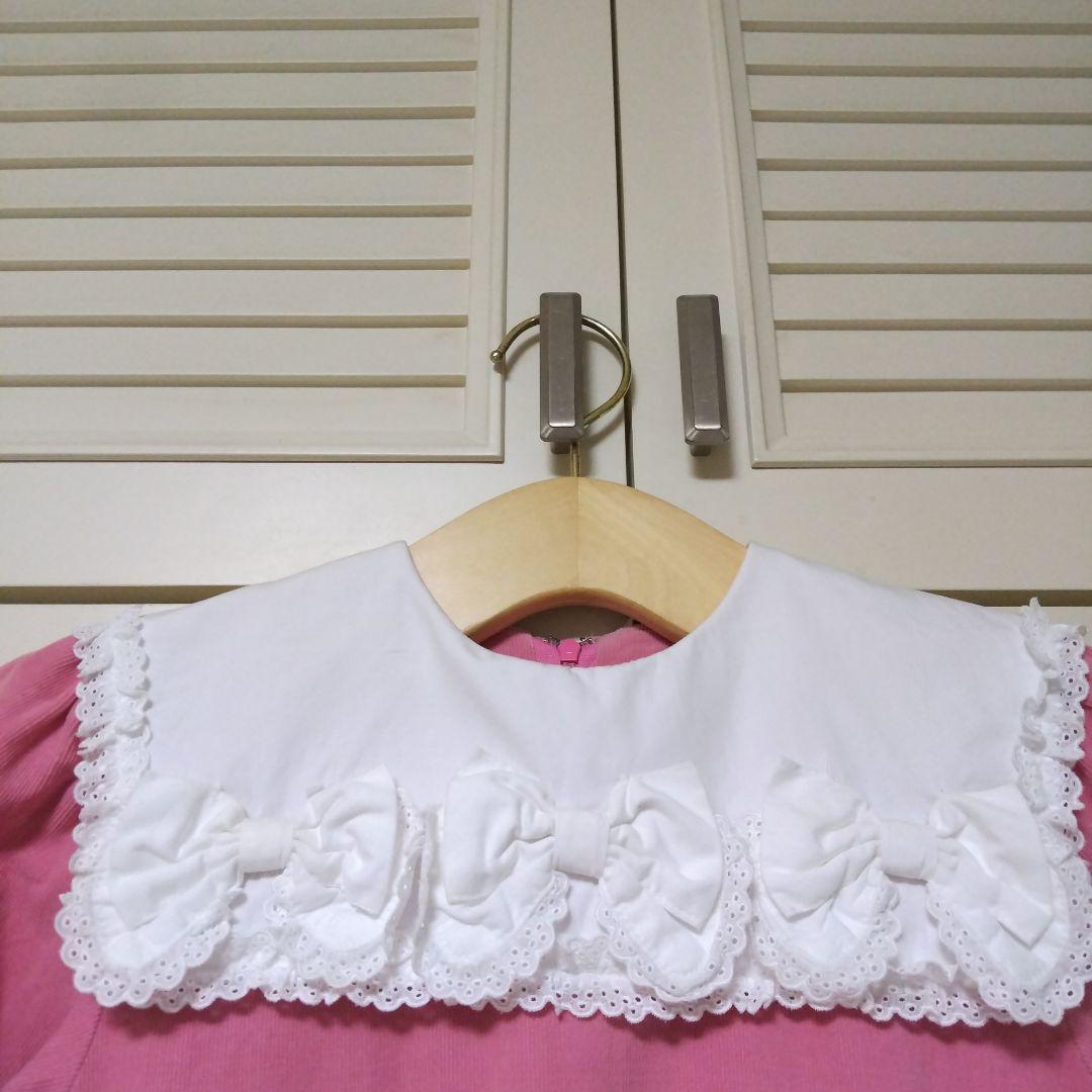 Ponシャーリーテンプル ローラアシュレイ長袖半袖ワンピース