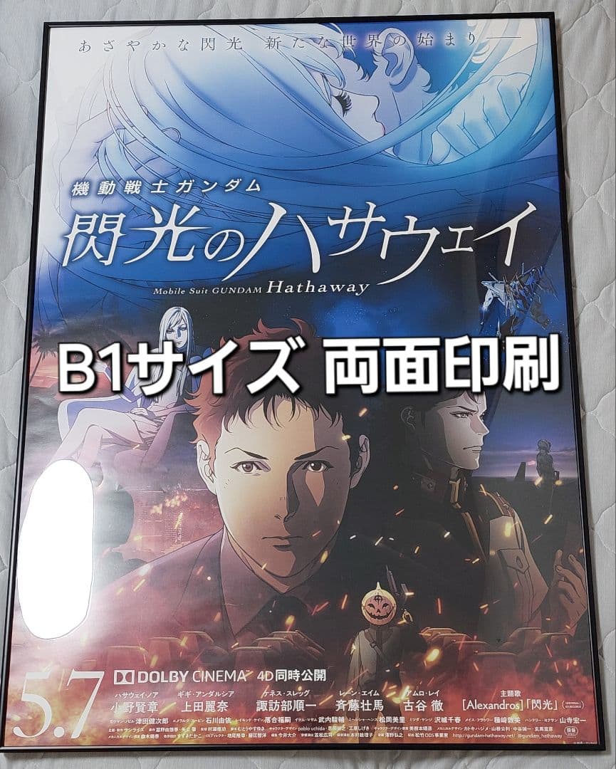 閃光のハサウェイ 非売品劇場ポスター(B1サイズ 両面印刷) 2021年公開