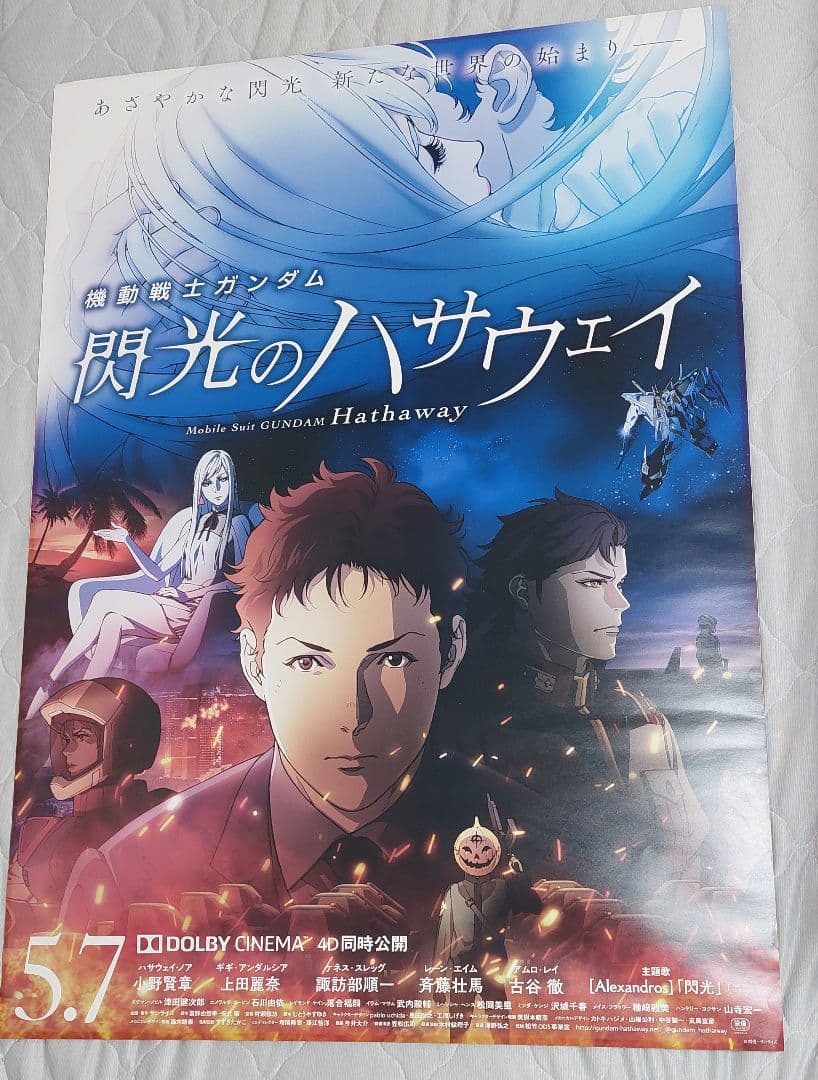 閃光のハサウェイ 非売品劇場ポスター(B1サイズ 両面印刷) 2021年公開