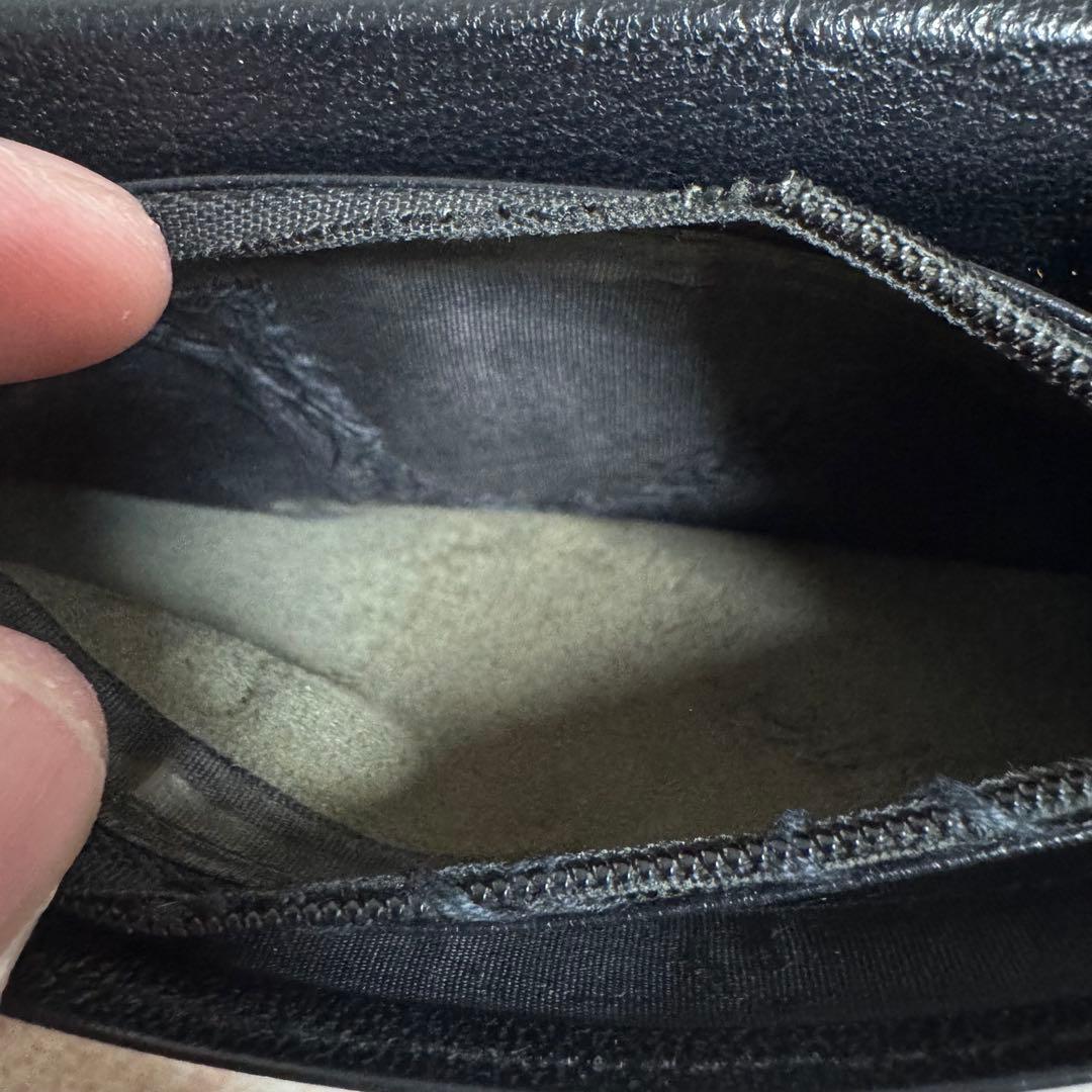 CHANEL ブラック レザー 長財布 ココマーク ジャンク