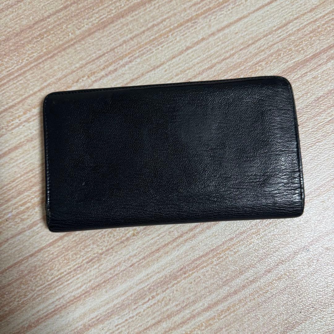 CHANEL ブラック レザー 長財布 ココマーク ジャンク
