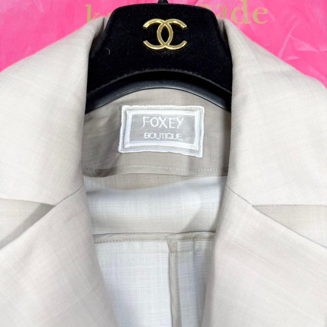 【美品✨】完売 17万 フォクシー Grace スプリングコート ベージュ 38