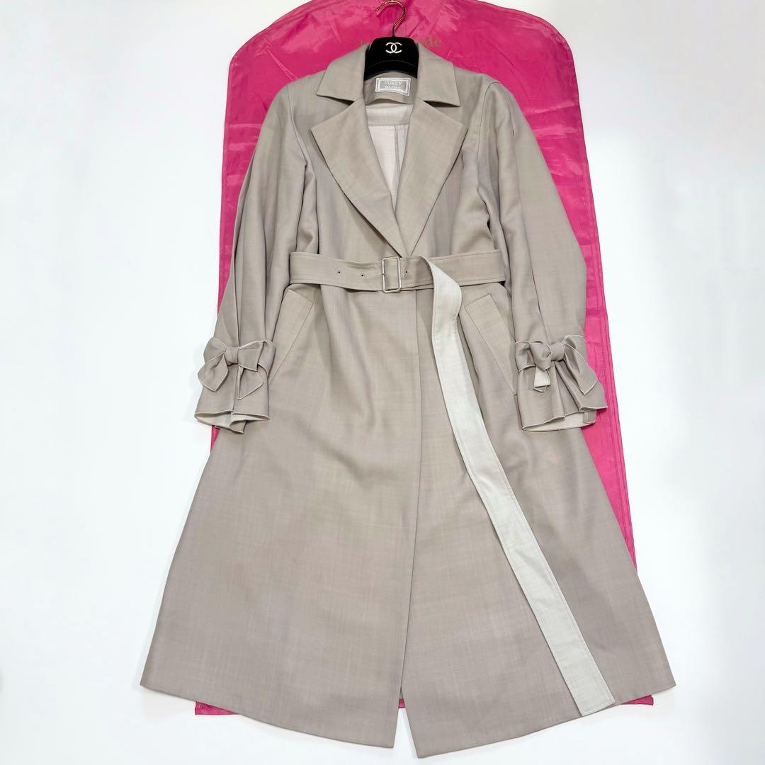 【美品✨】完売 17万 フォクシー Grace スプリングコート ベージュ 38